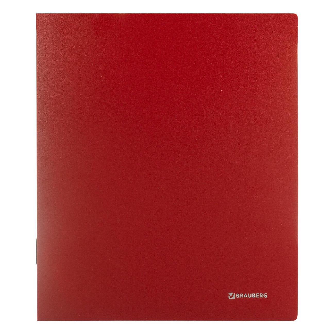 Папка А4 для документов Brauberg Стандарт 40мм красная до 300 листов 0,9 мм, 270480