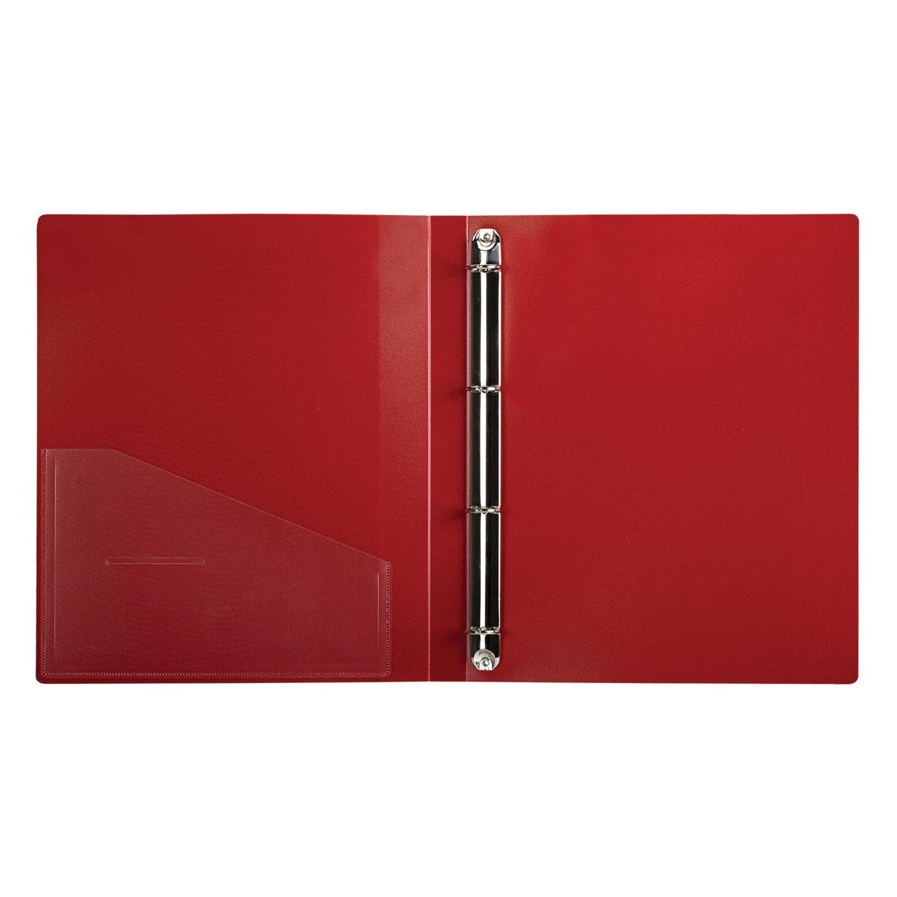 Папка А4 для документов Brauberg ширина 25 мм EXTRA, до 170 листов КРАСНАЯ, 0,7мм, 270545