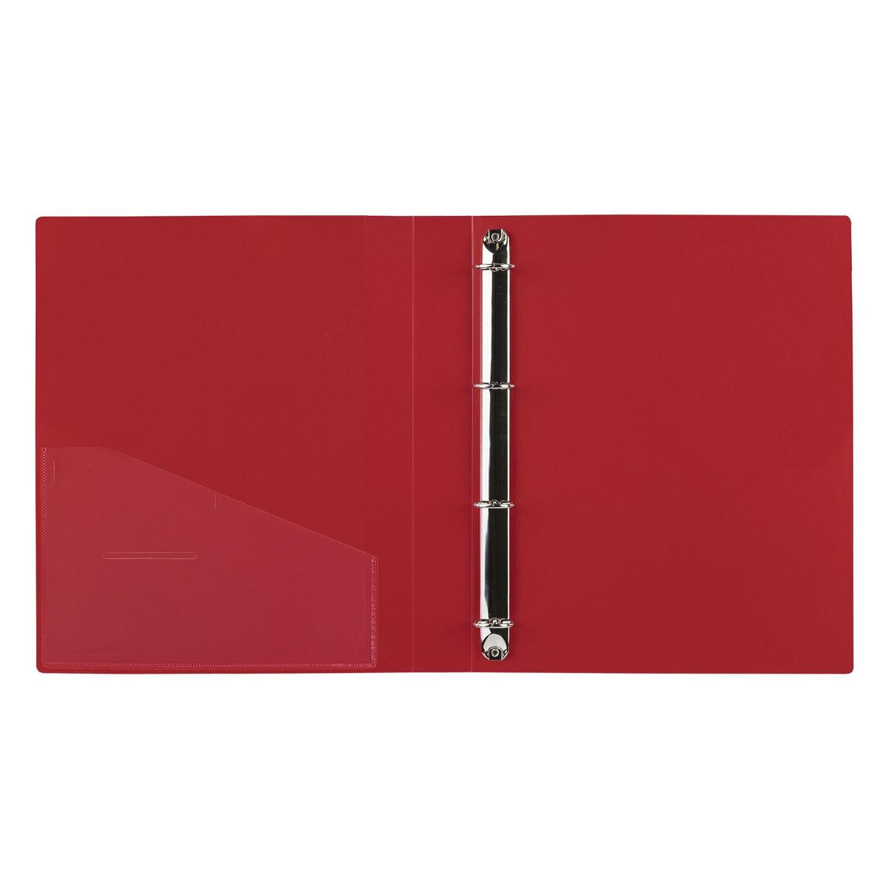 Папка А4 для документов Brauberg ширина 40 мм EXTRA, до 300 листов КРАСНАЯ, 0,8мм, 270549