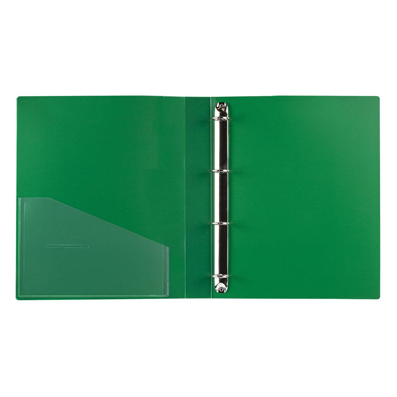 Папка А4 для документов Brauberg ширина 40 мм EXTRA, до 300 листов ЗЕЛЕНАЯ, 0,8мм, 270550