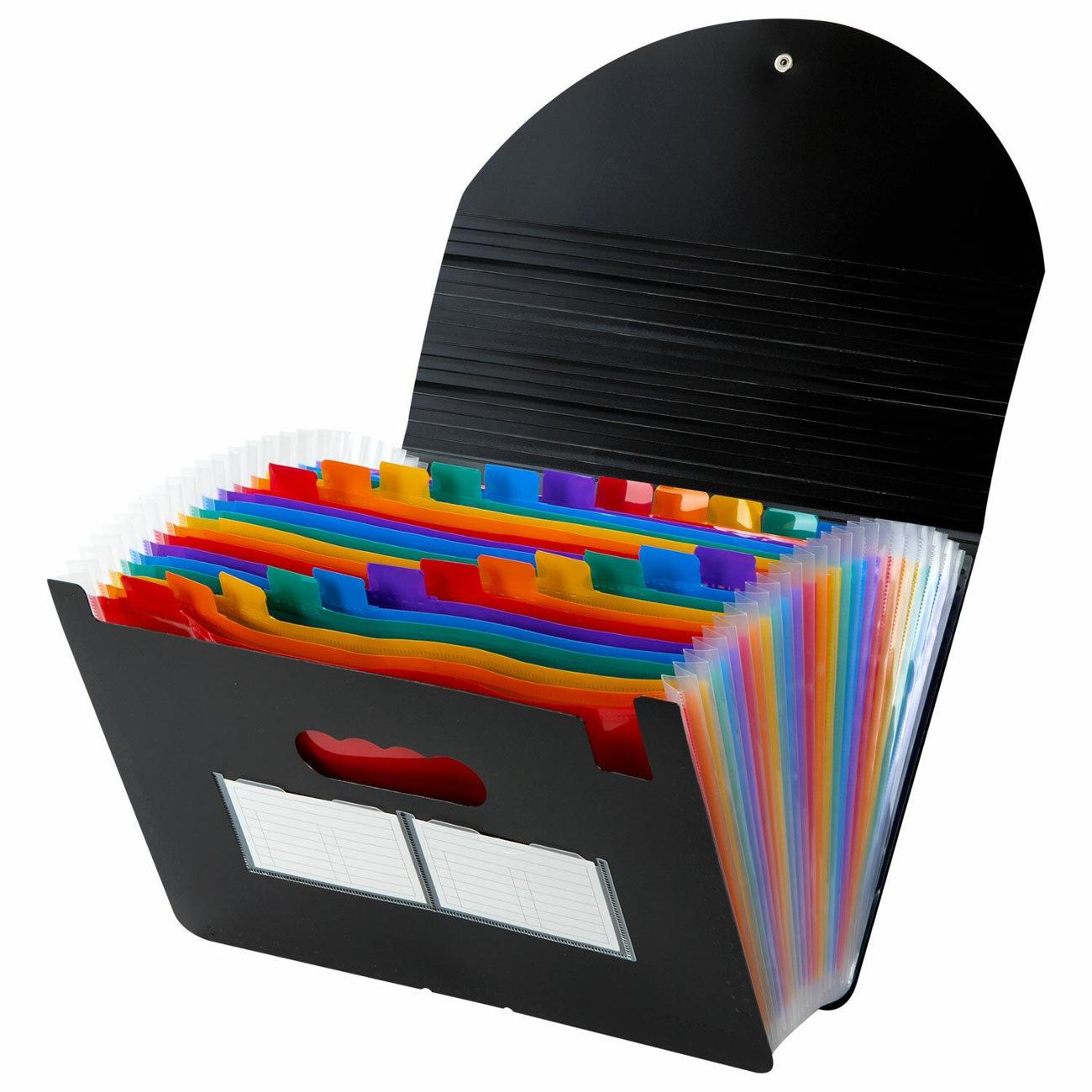 Папка А4 для документов Brauberg 25 отделений, DOCS, А4, черная, 271151