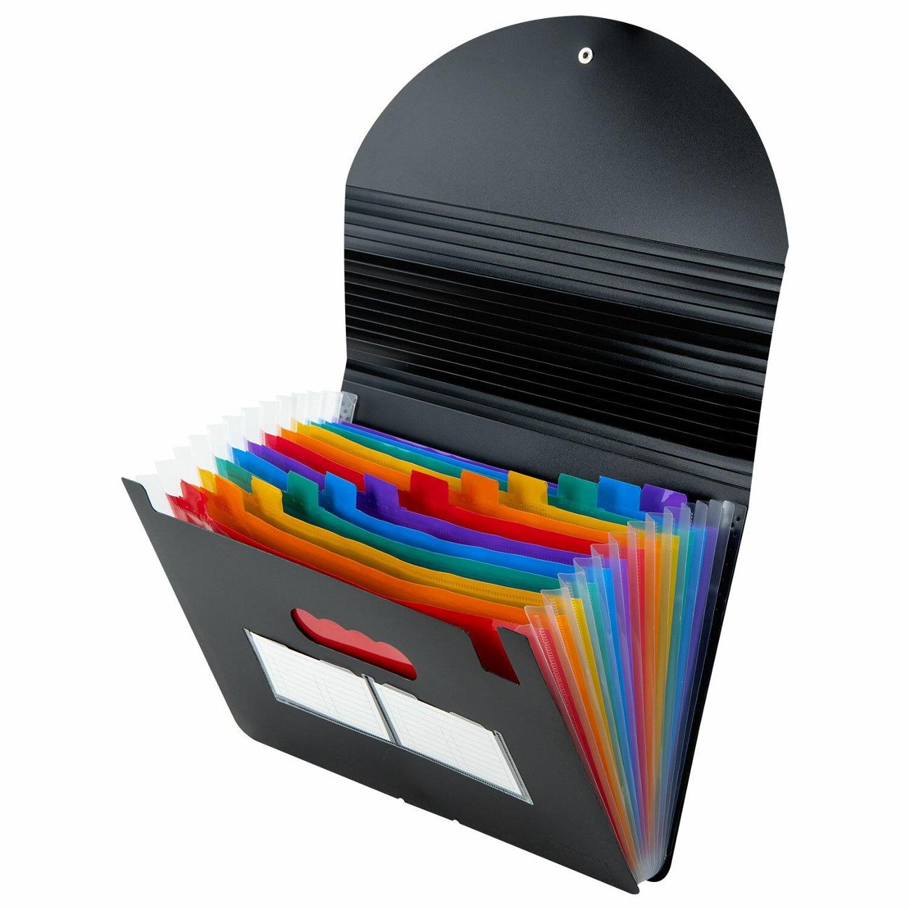 Папка А4 для документов Brauberg 13 отделений, DOCS, А4, черная, 271152