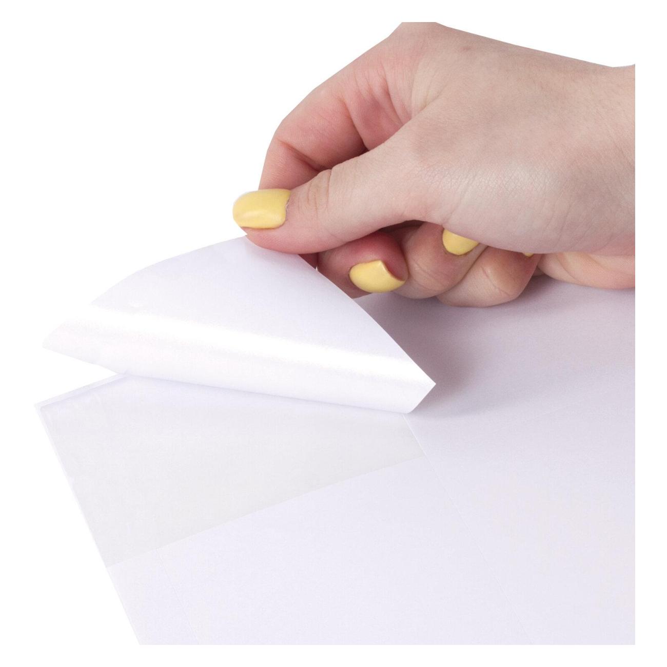 Этикетка самоклеющаяся Staff 70х42,3мм 21шт*100л белая 115181