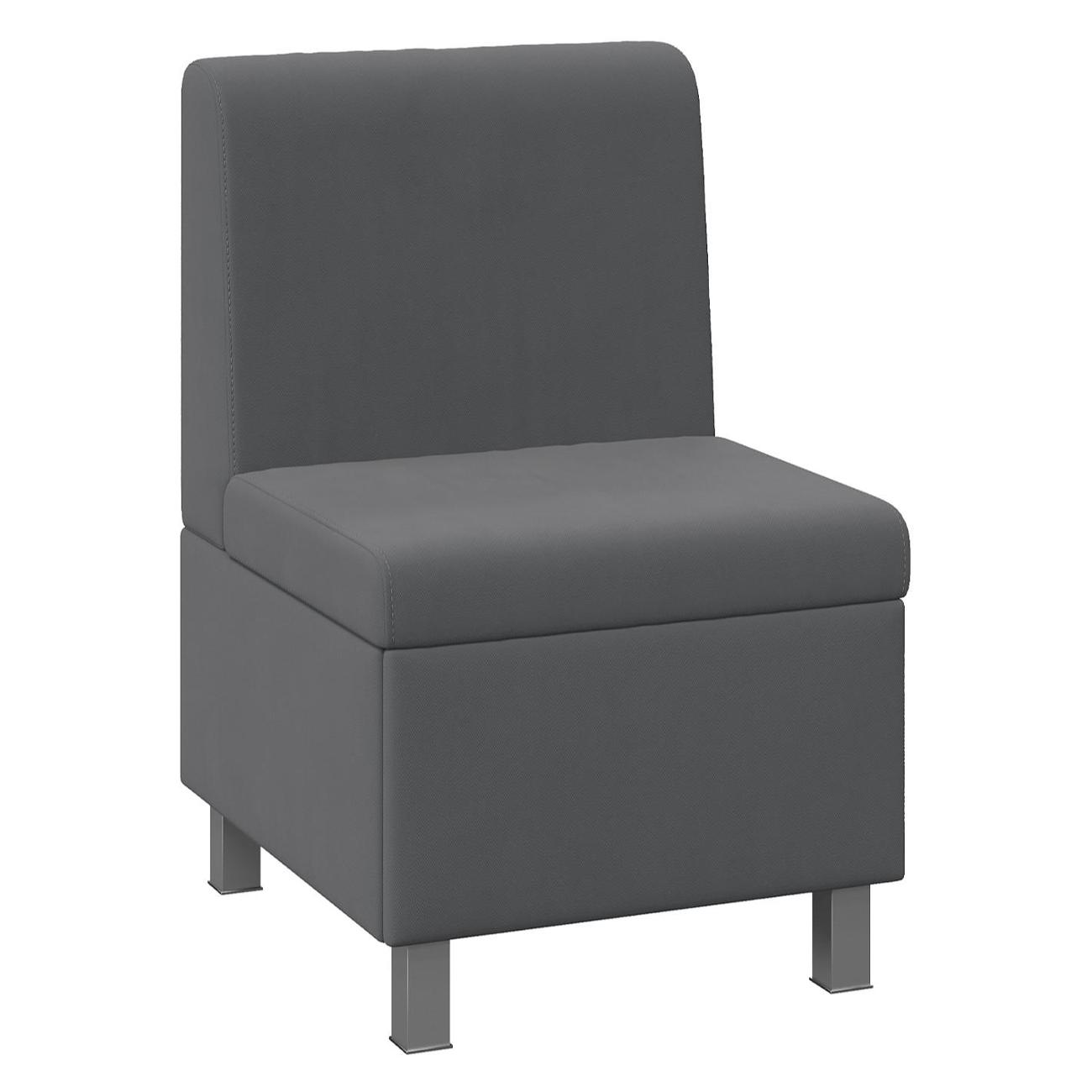 Диван модульный Трия Блюз (серый) кухонный прямой малый