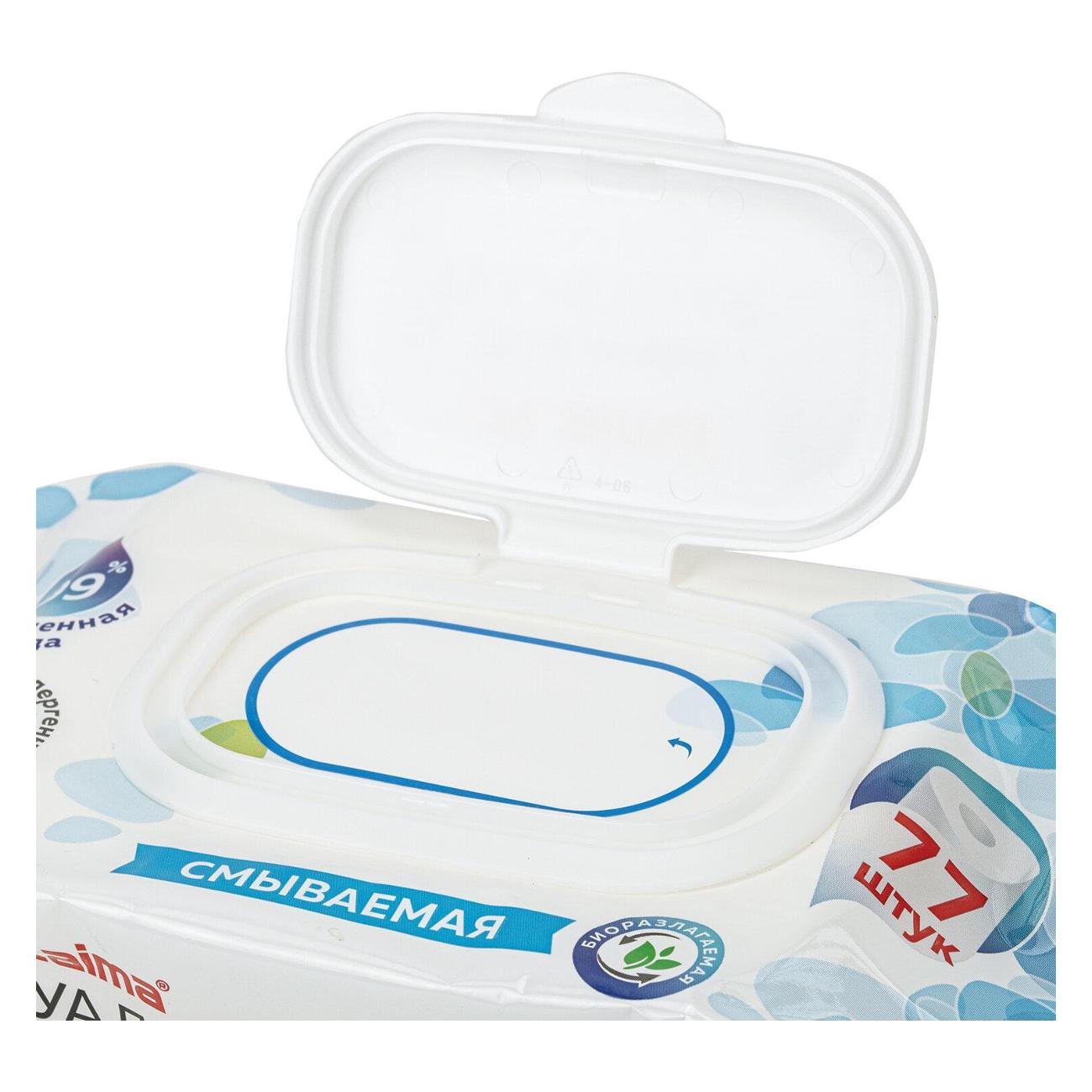 Салфетки влажные для рук Laima 77шт биораз клапа