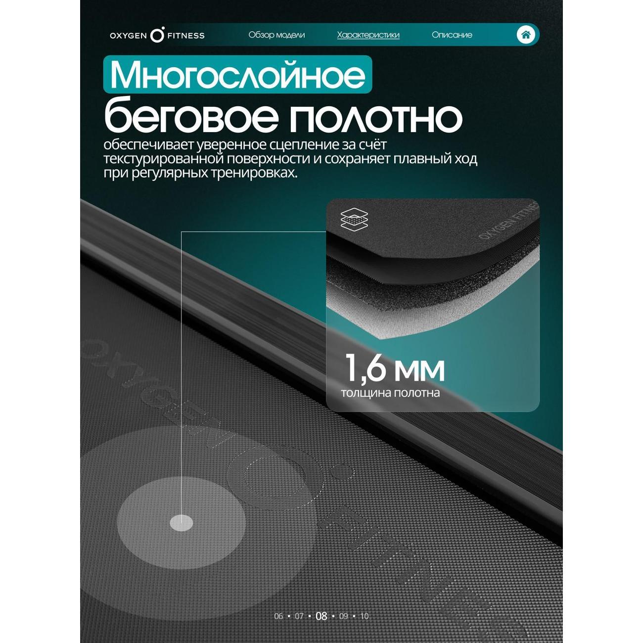 Беговая дорожка Oxygen Fitness STRIDE_B