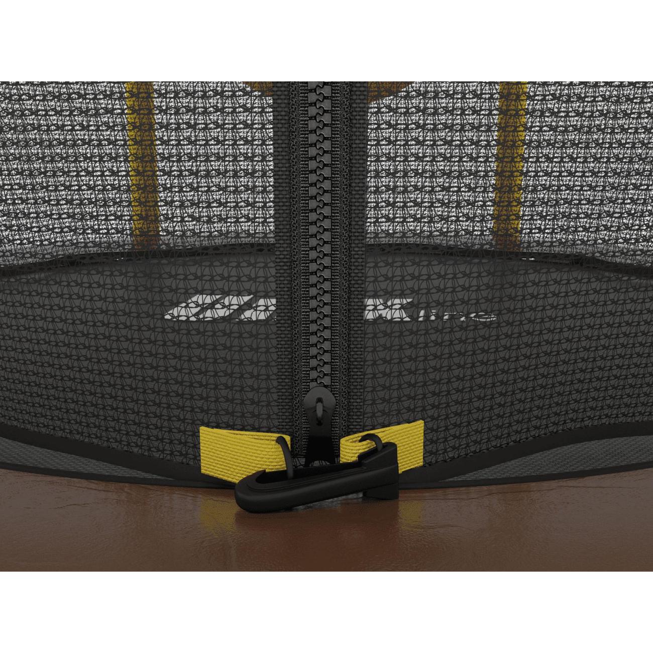 Батут каркасный для детей UNIX line 4.6 ft Пчела / Bee, диаметр 140 см, до 50 кг, диаметр прыжковой зоны 117 см, с верхней и нижней защитной сеткой на молнии, для дома и улицы