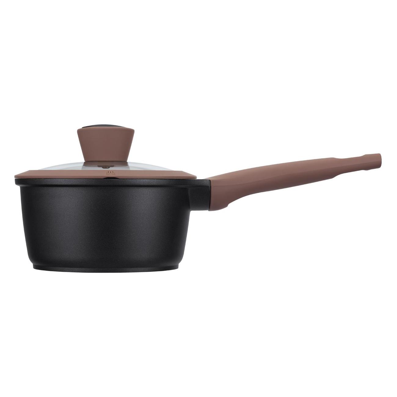 Ковш 1.3 л/16см (литой алюминий) с крышкой REGENT inox ELEGANTO