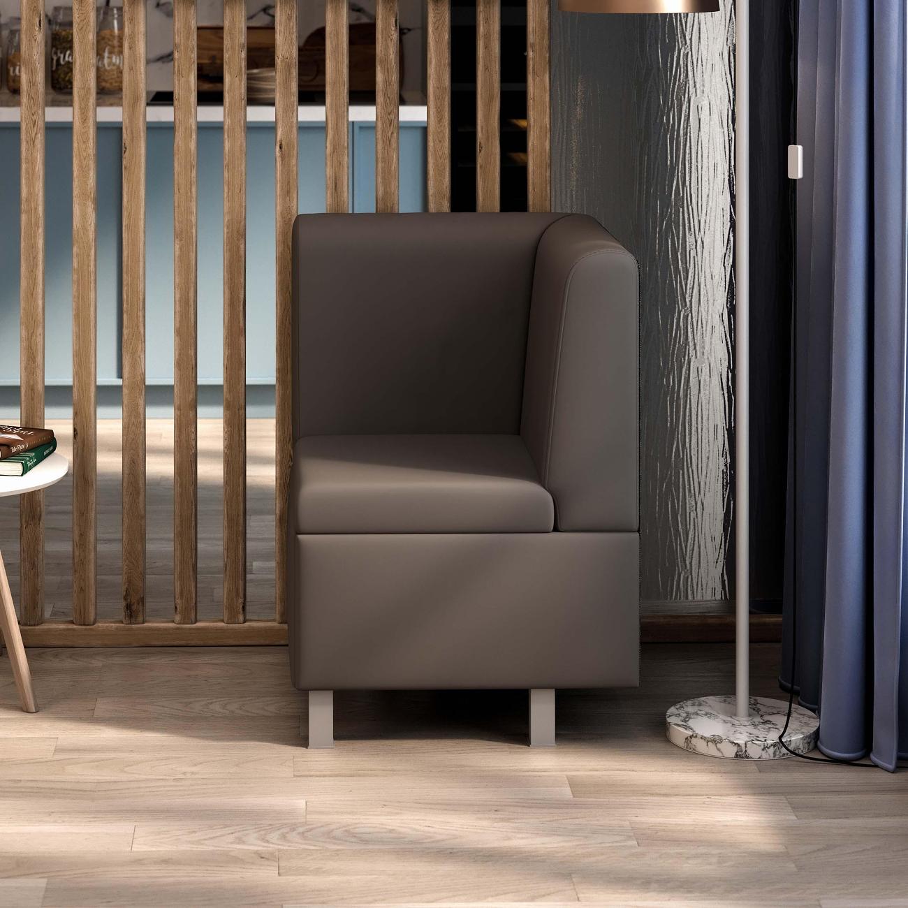 Диван модульный Трия Блюз коричневый