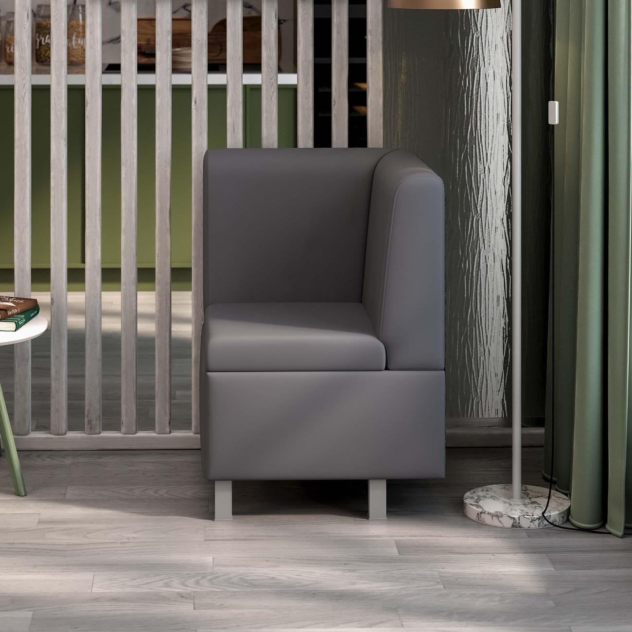 Диван модульный Трия Блюз серый