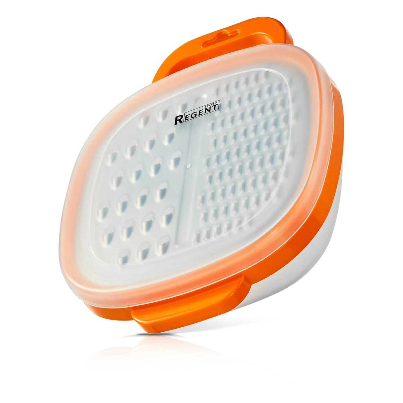 Терка с контейнером 15*20см REGENT inox PRESTO