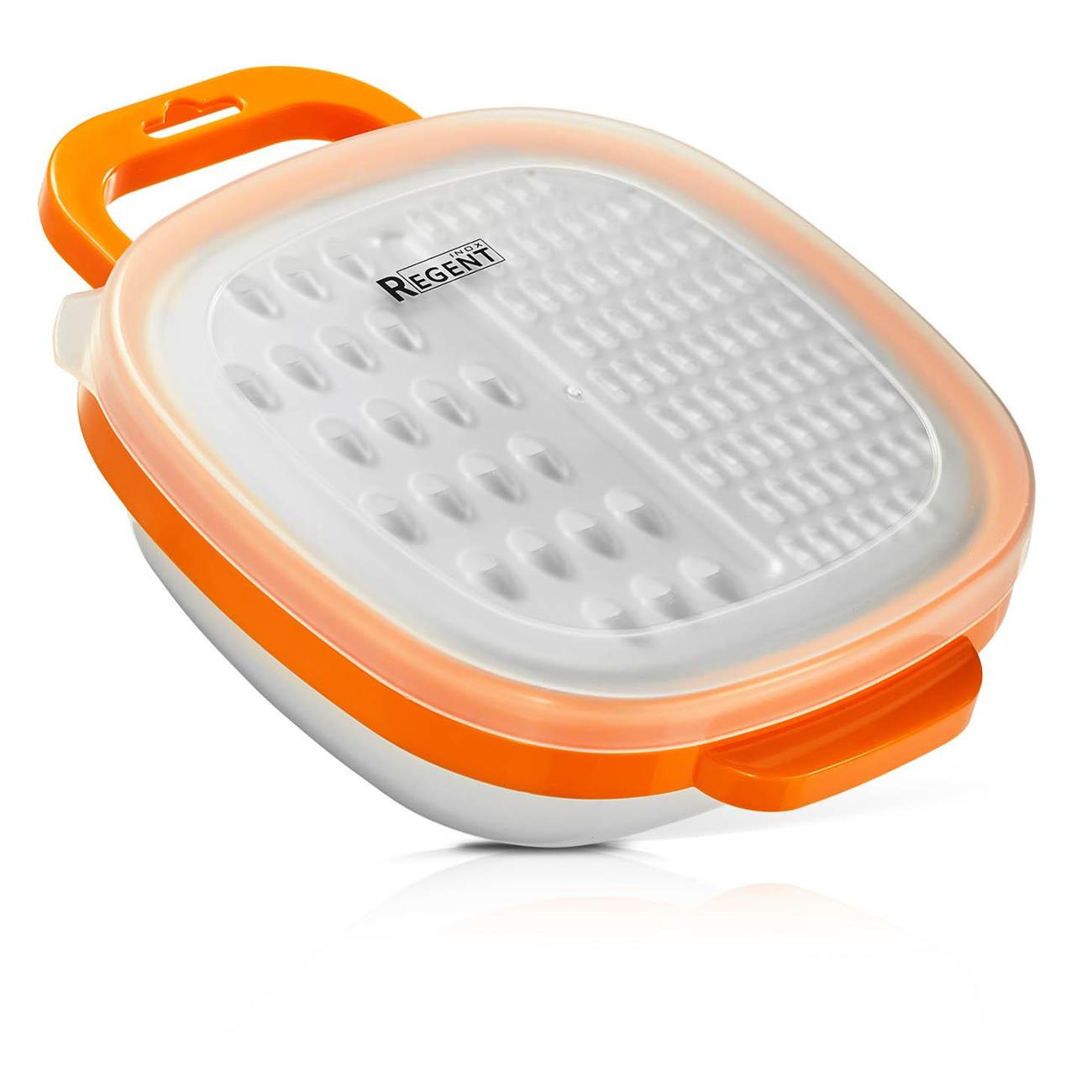 Терка с контейнером 15*20см REGENT inox PRESTO