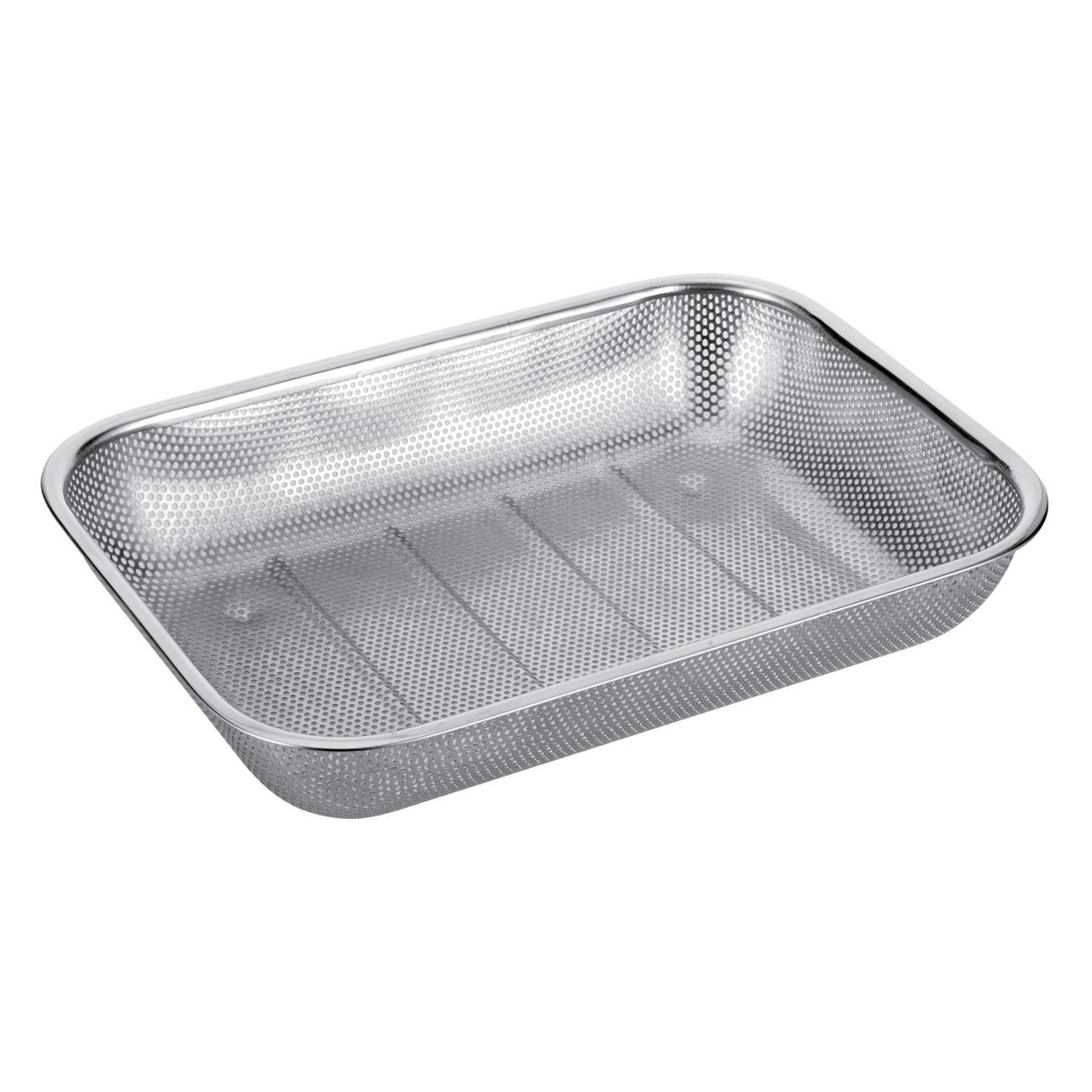 Дуршлаг прямоугольный 29х21х6.5см REGENT inox PRONTO