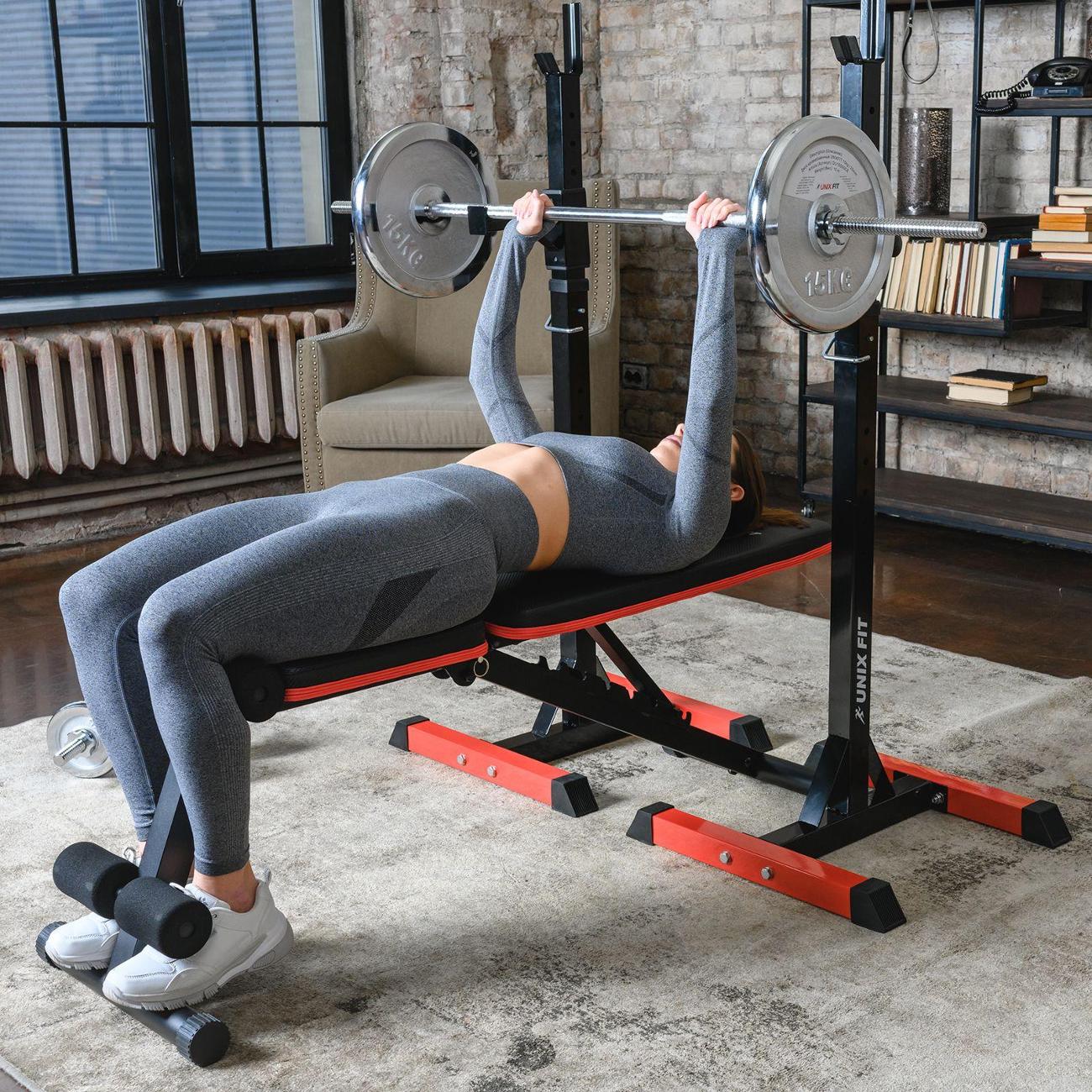 Диск хромированный для штанги и гантелей UnixFit 15 кг, d - 25 мм, блины для штанги, диск для грифа 1шт.