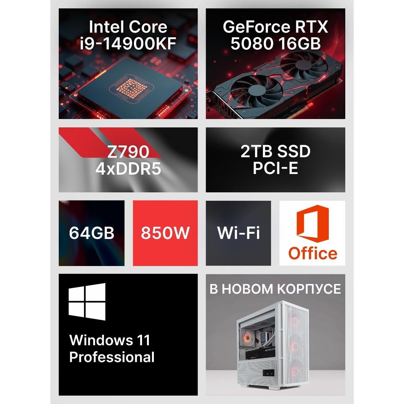 Системный блок игровой Robotcomp Зевс 3.0 V3 Plus RTX 5080 белый