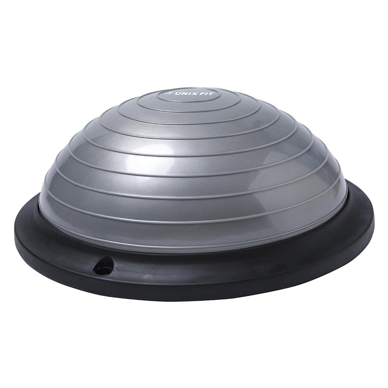 Балансировочная полусфера UnixFit 46 Bosu с эспандерами в наборе, cтеп-платформа, до 120 кг.