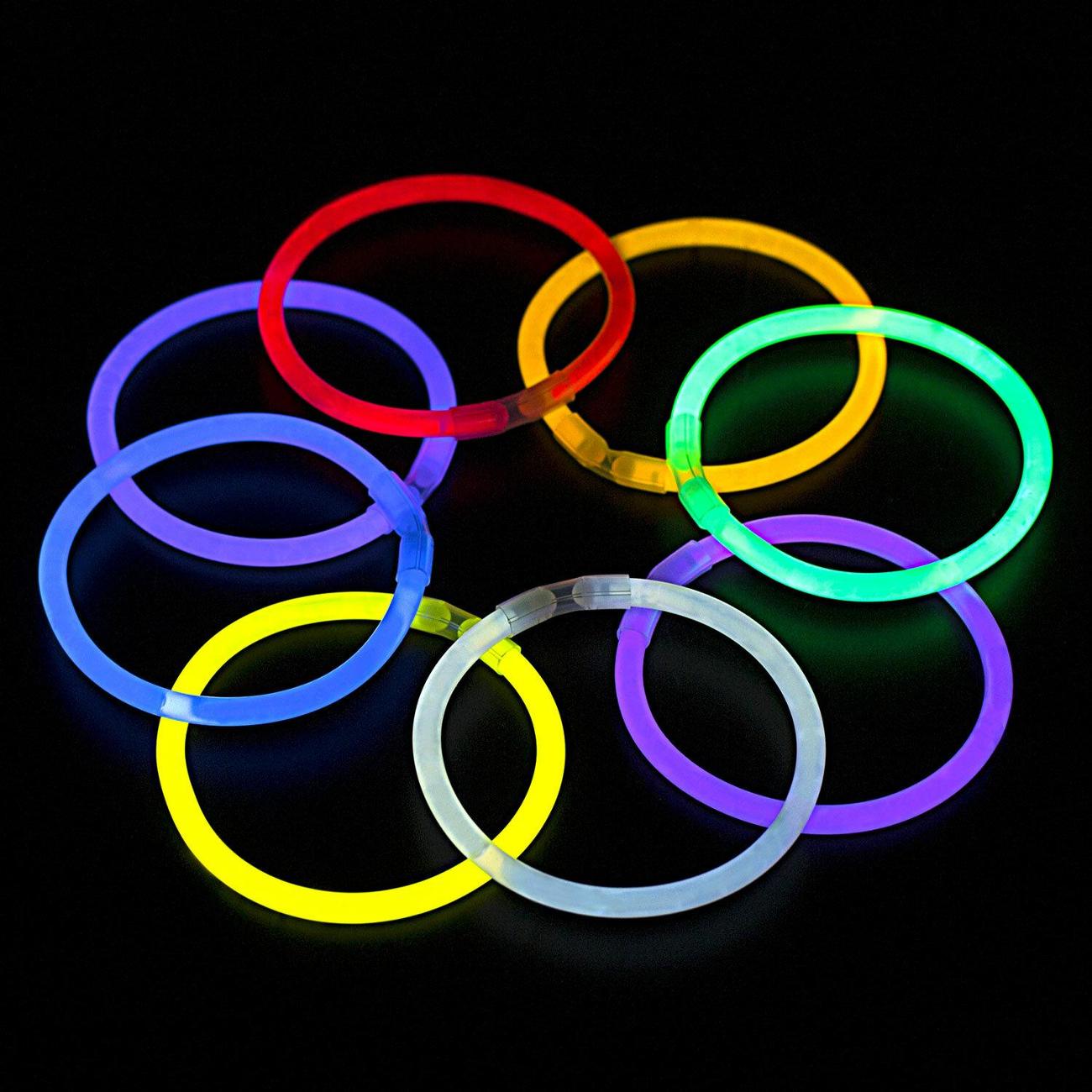 Светящиеся палочки-браслеты Золотая сказка 52шт ассорти 662597