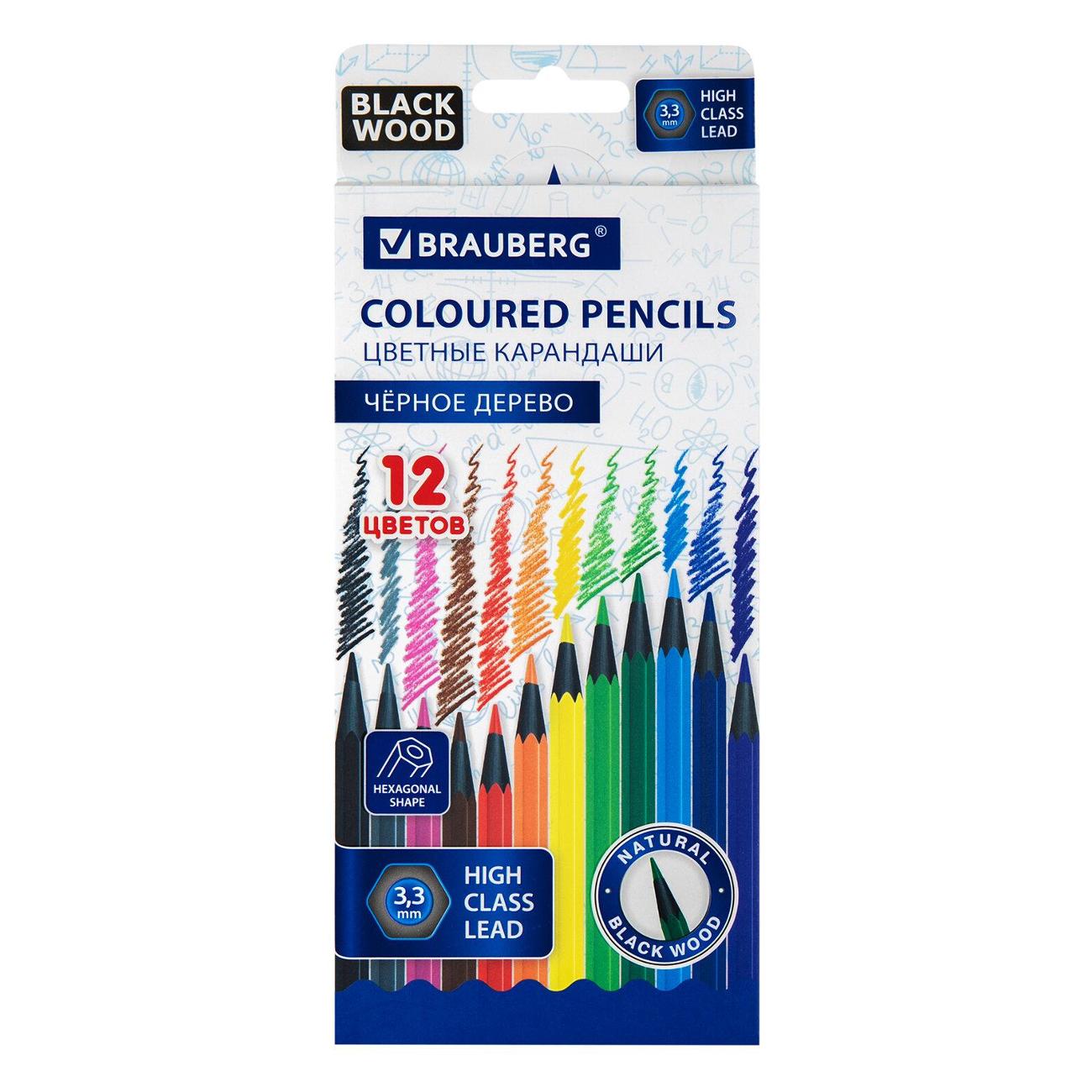 Карандаш цветной Brauberg 181856