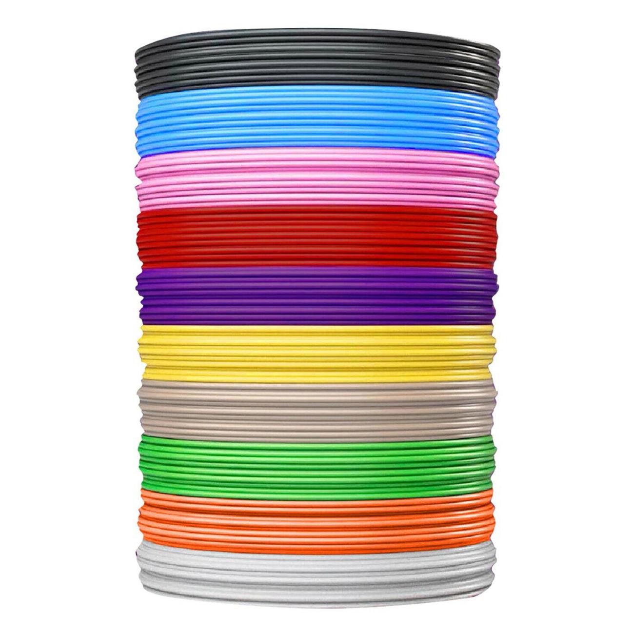 Пластик для 3D ручки Brauberg PLA 100м 10цв 665189 фото