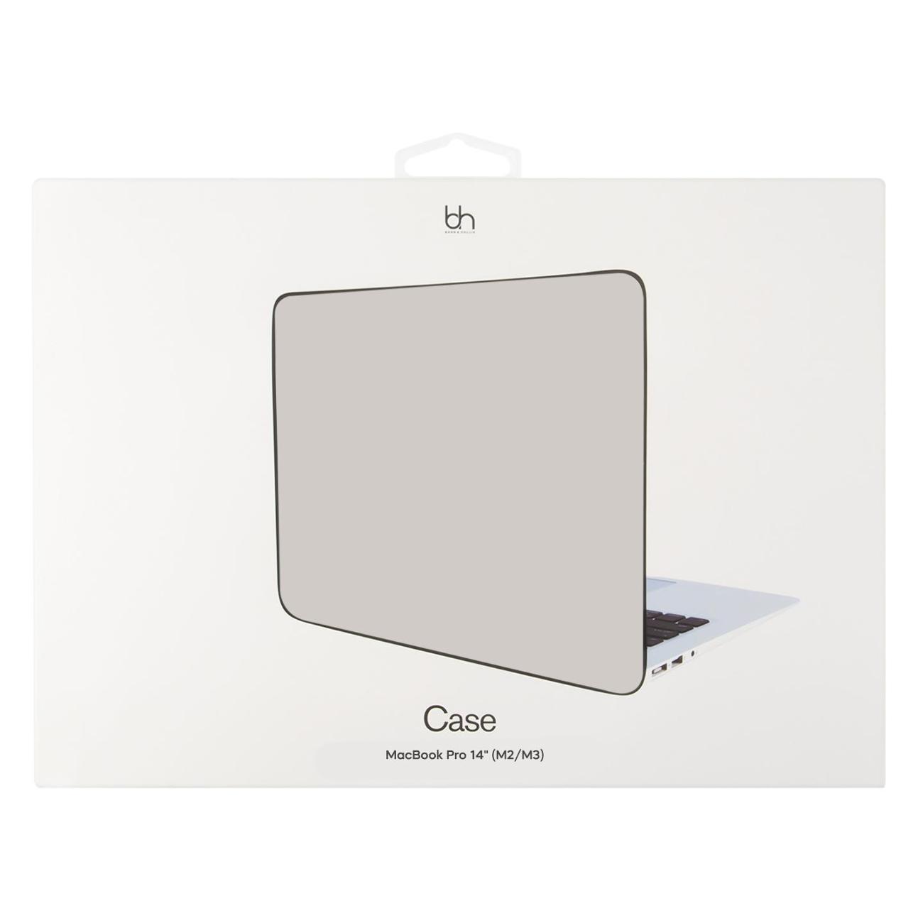 Кейс для MacBook Barn&Hollis Pro 14" (M2/M3), глянцевый, прозрачный УТ000040114