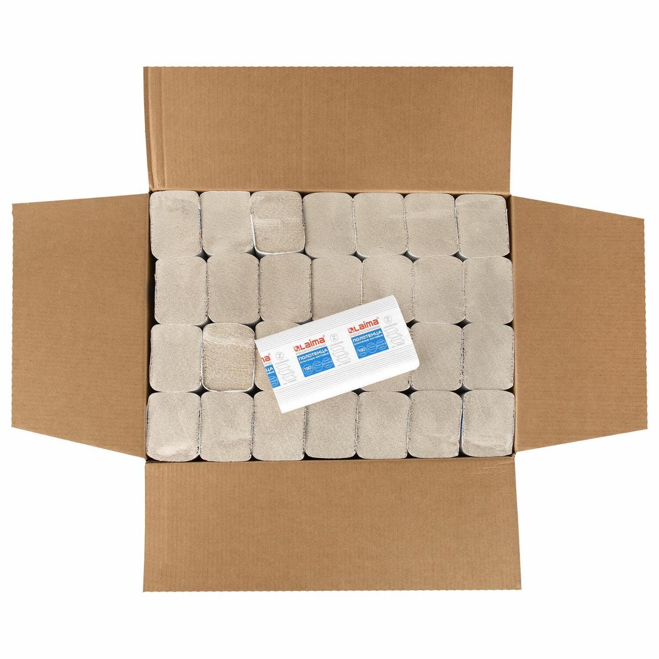 Полотенца бумажные Laima Economy H2 Z-сл 190 шт*28уп