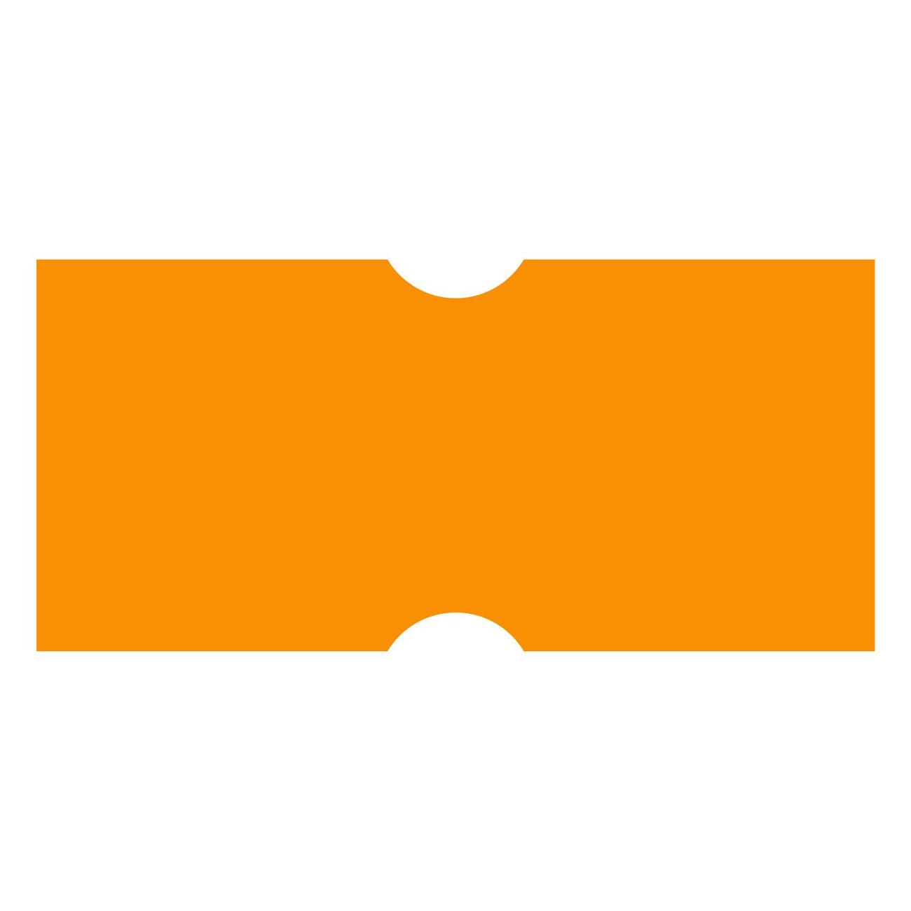 Этикетка самоклеющаяся Brauberg 21*12 прямоуг оранж 5*600шт 123570