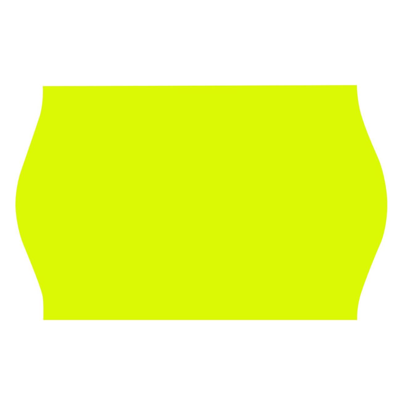 Этикетка самоклеющаяся Brauberg 26*12 волна желтая 5р*800шт 123577