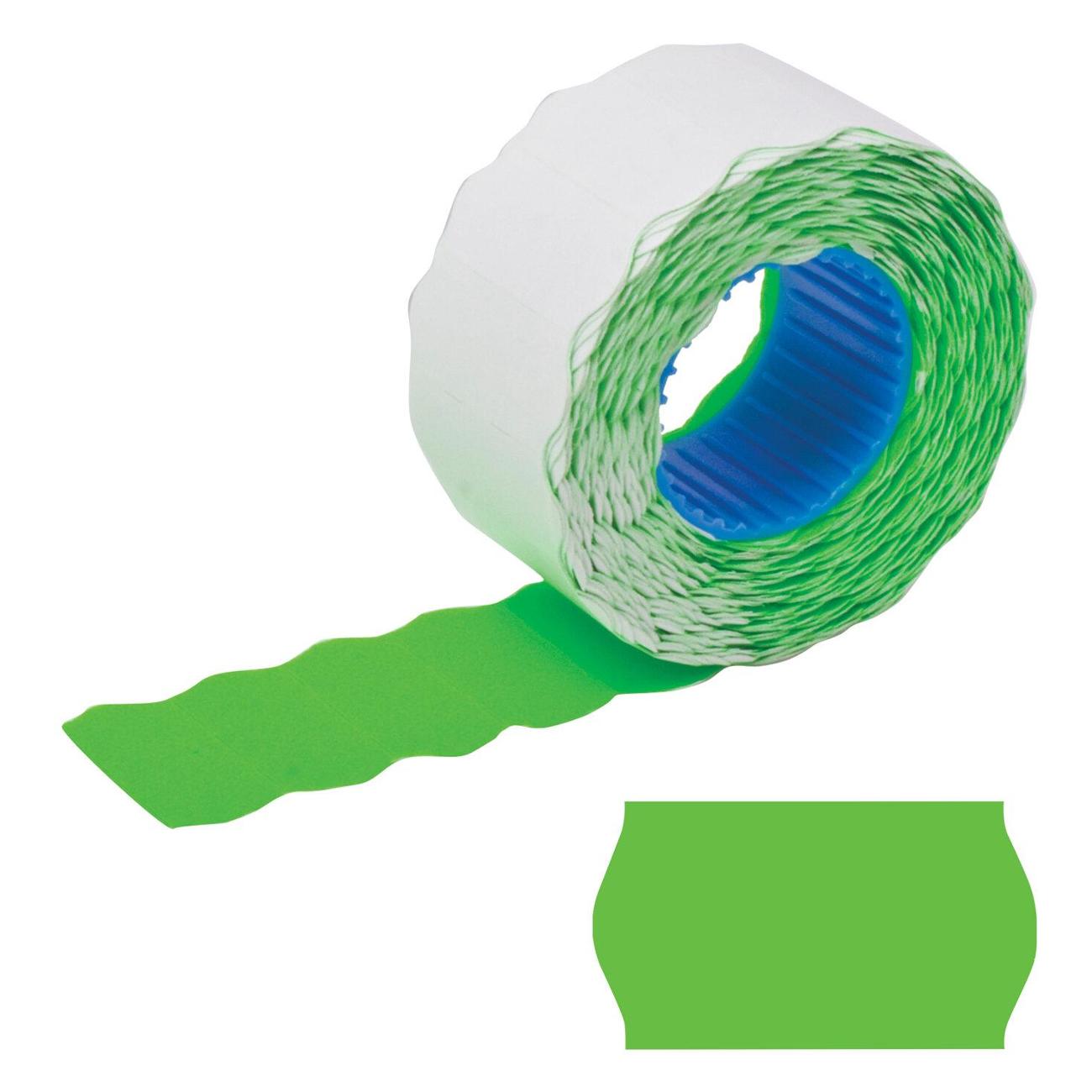 Этикетка самоклеющаяся Brauberg 26*12 волна зеленая 5*800шт 123579