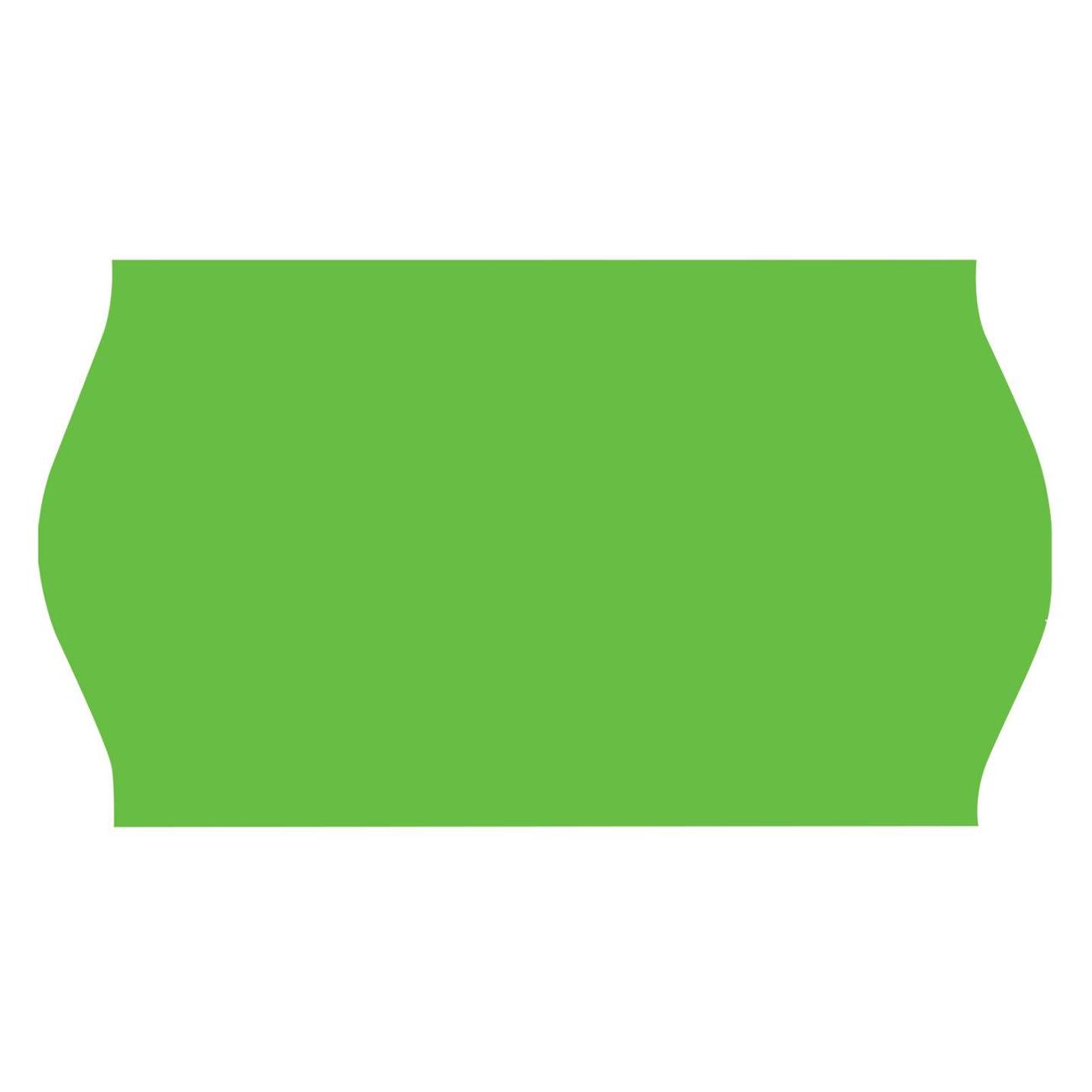 Этикетка самоклеющаяся Brauberg 26*12 волна зеленая 5*800шт 123579