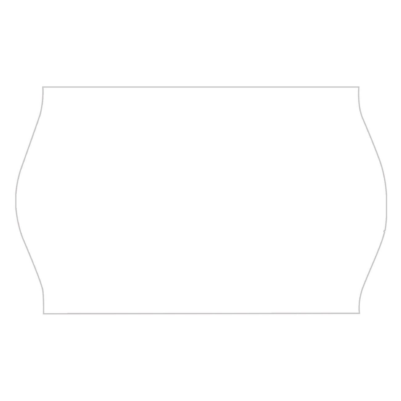 Этикетка самоклеющаяся Brauberg 26*16 волна белая 5р*800шт 123580