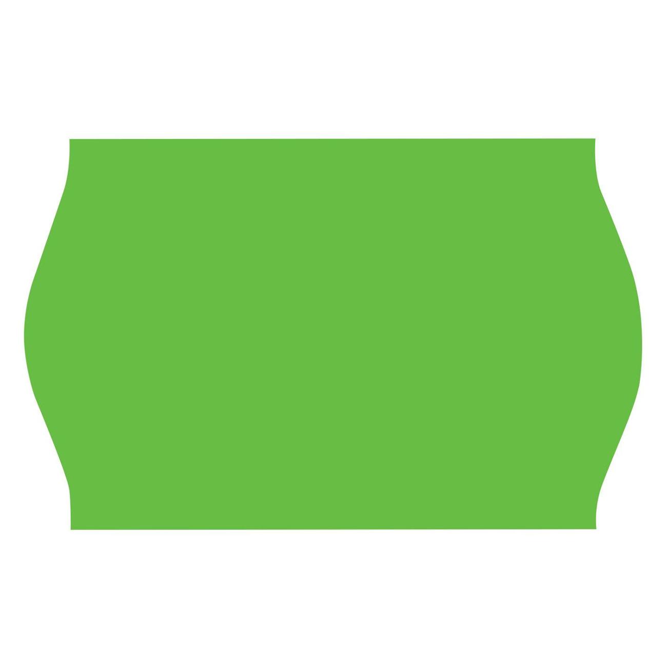 Этикетка самоклеющаяся Brauberg 26*16 волна зеленая 5*800шт 123583