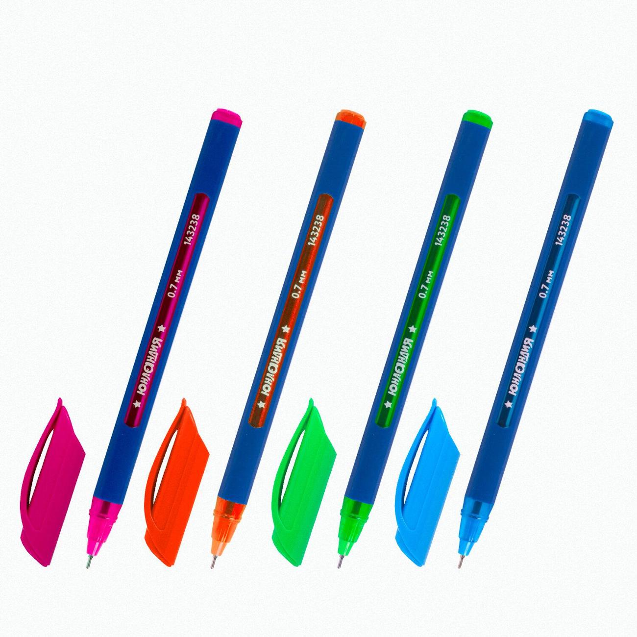 Ручка Юнландия 48шт, корпус ассорти, 0,5мм,880187