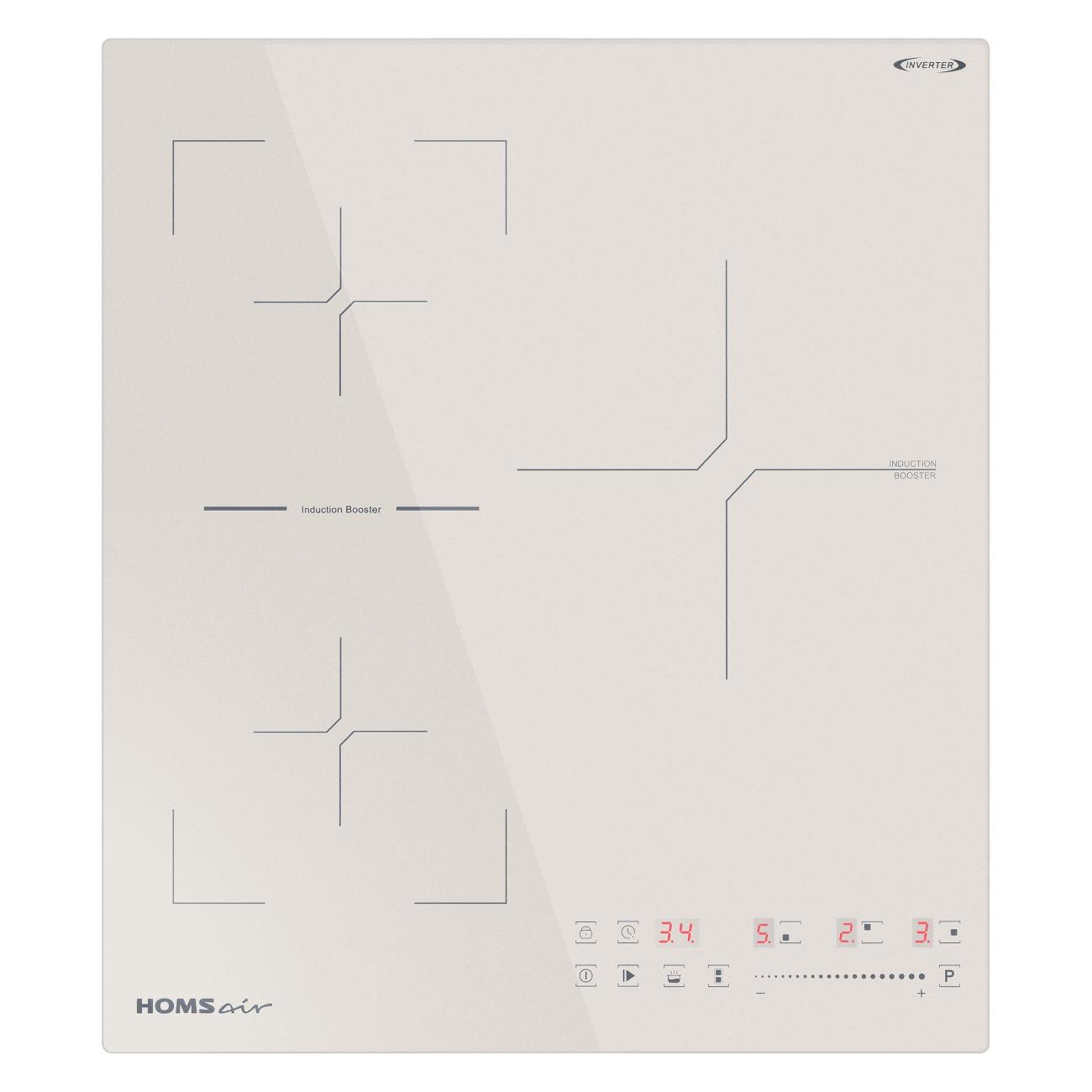 Встраиваемая индукционная панель независимая HOMSAir HIC43SBG Inverter
