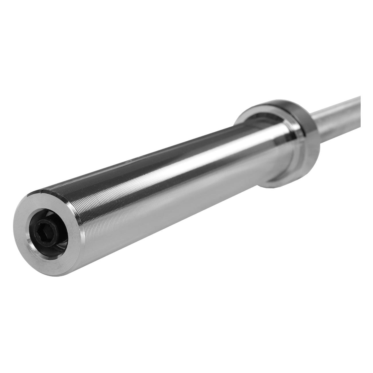 Гриф олимпийский UnixFit профессиональный / PRO 180 W-образный изогнутый для штанги, длина 180 см, нагрузка до 180 кг, для жима лежа, для тяги и приседаний, замок-пружина в комплекте, диаметр 50 мм
