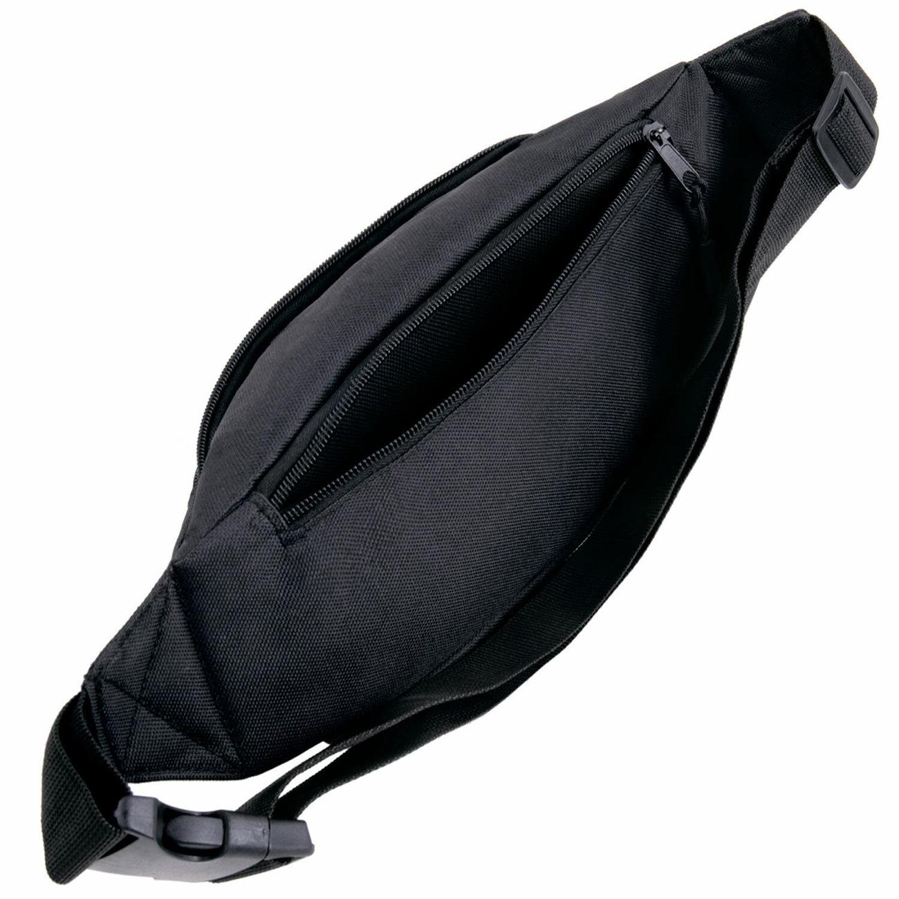 Сумка на пояс HEIKKI Rio 38x12x8 см (272614) черная