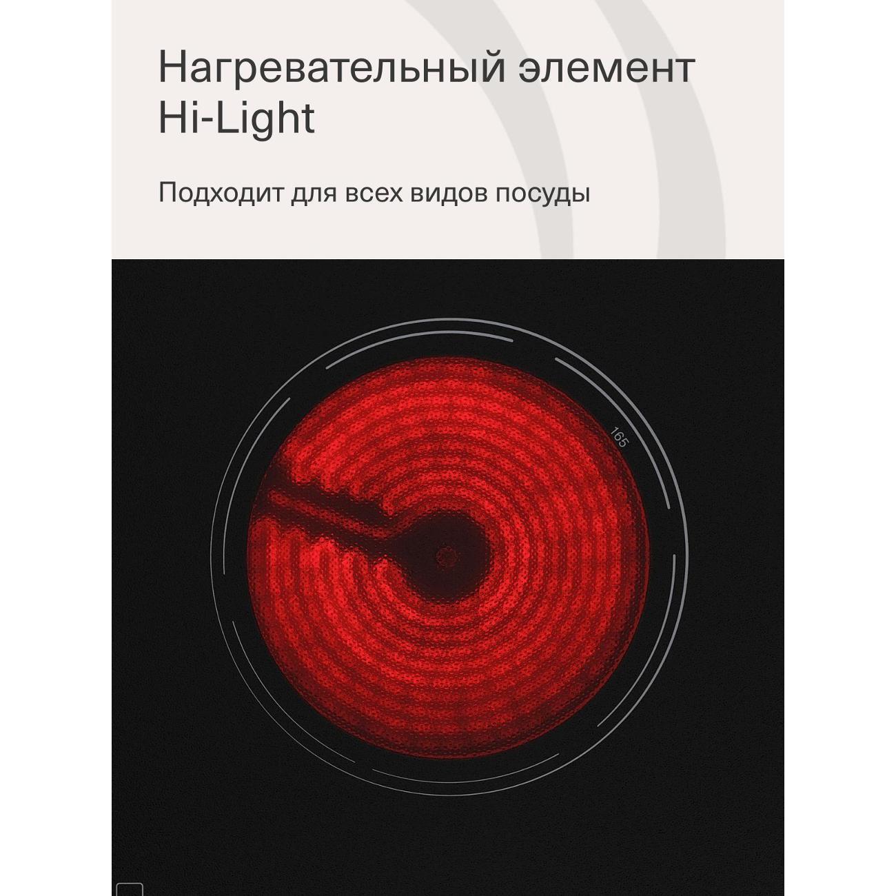 Встраиваемая электрическая панель Krona EDEL 60 BL TK