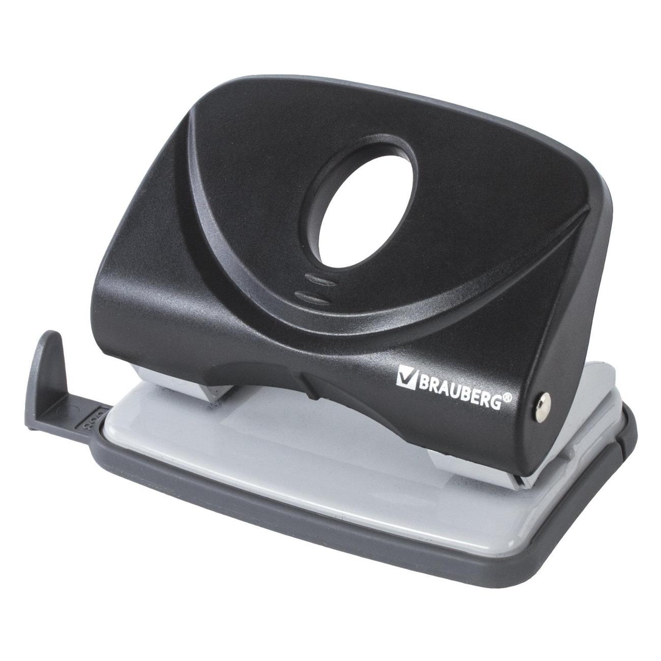 Дырокол Brauberg "Original", до 20 листов, черный, 222539