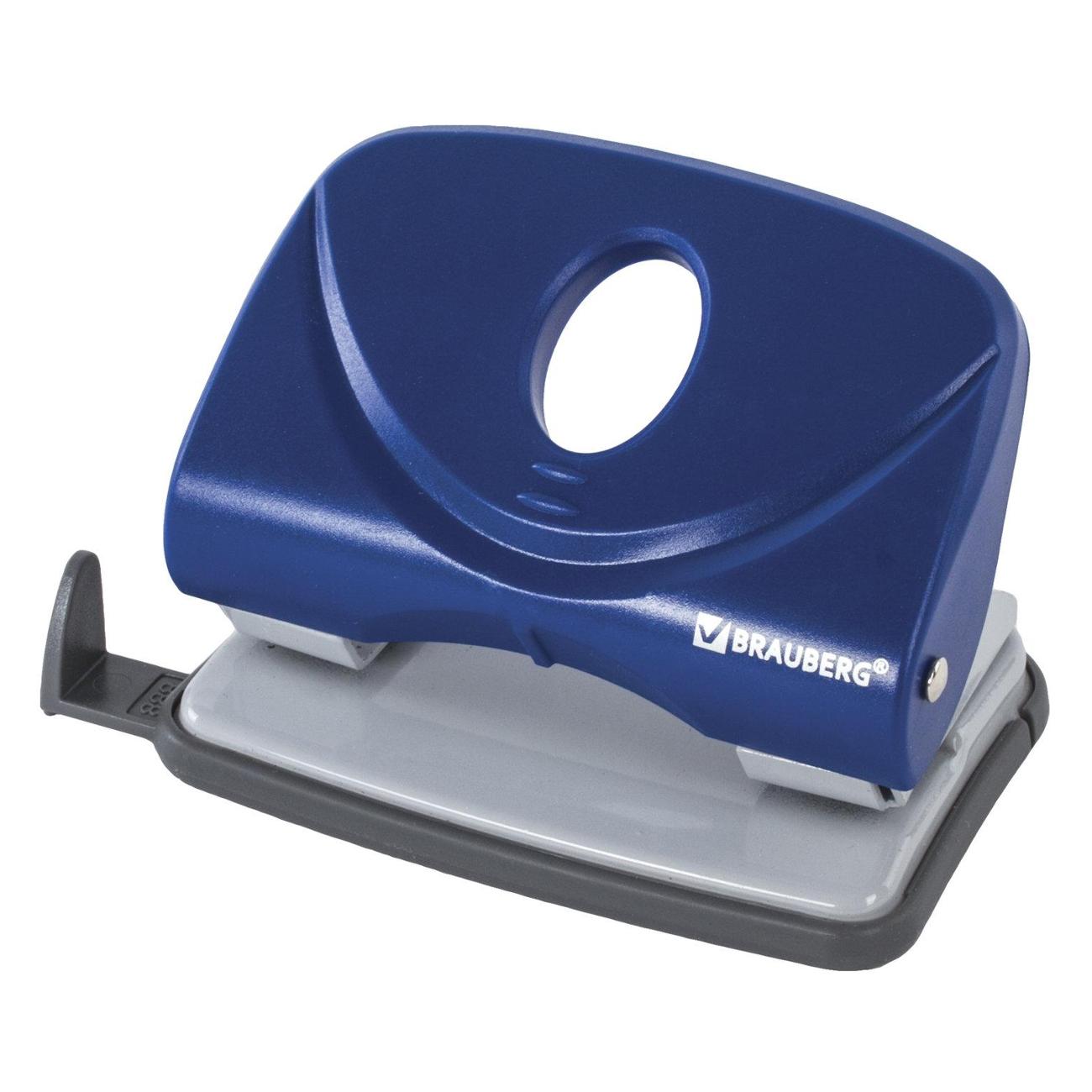 Дырокол Brauberg "Original", до 20 листов, синий, 222540