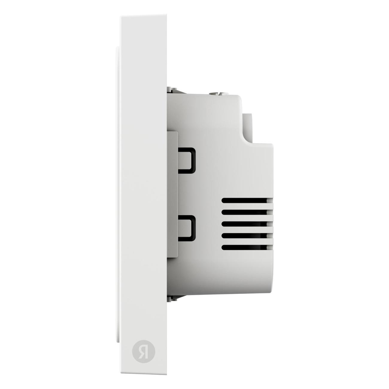 Умный выключатель Яндекс с регулировкой яркости, 1 клавиша, Zigbee, работает с Алисой