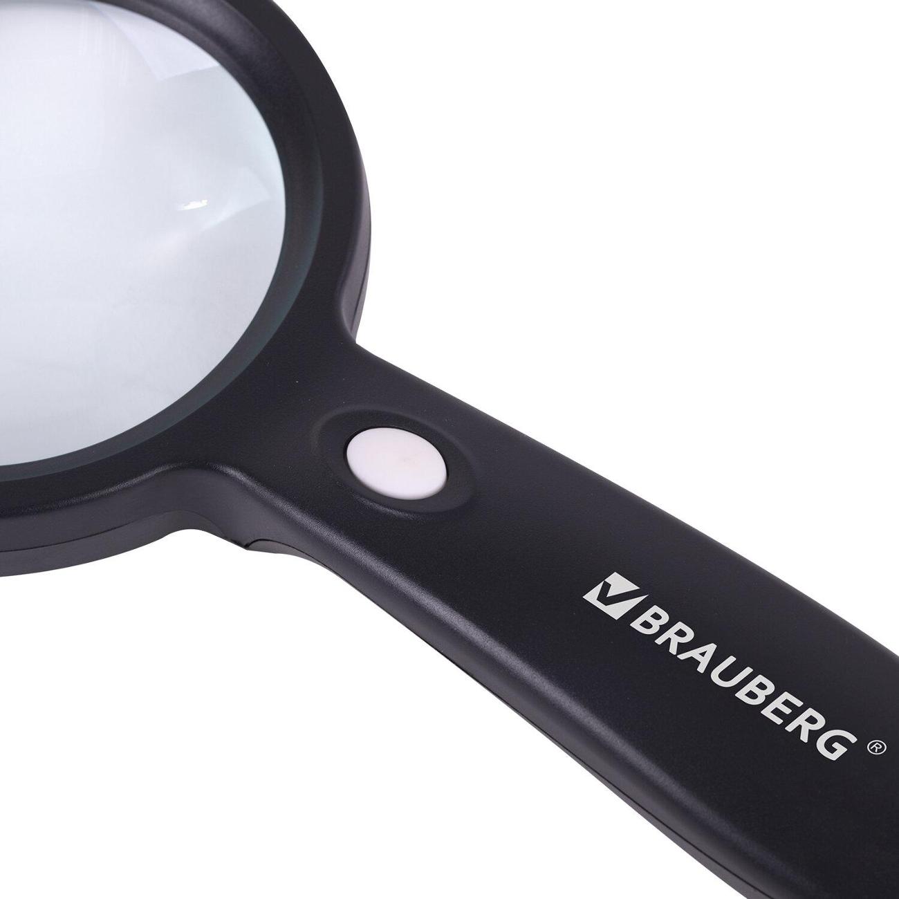 Лупа Brauberg BRG LED d=90мм (455928)