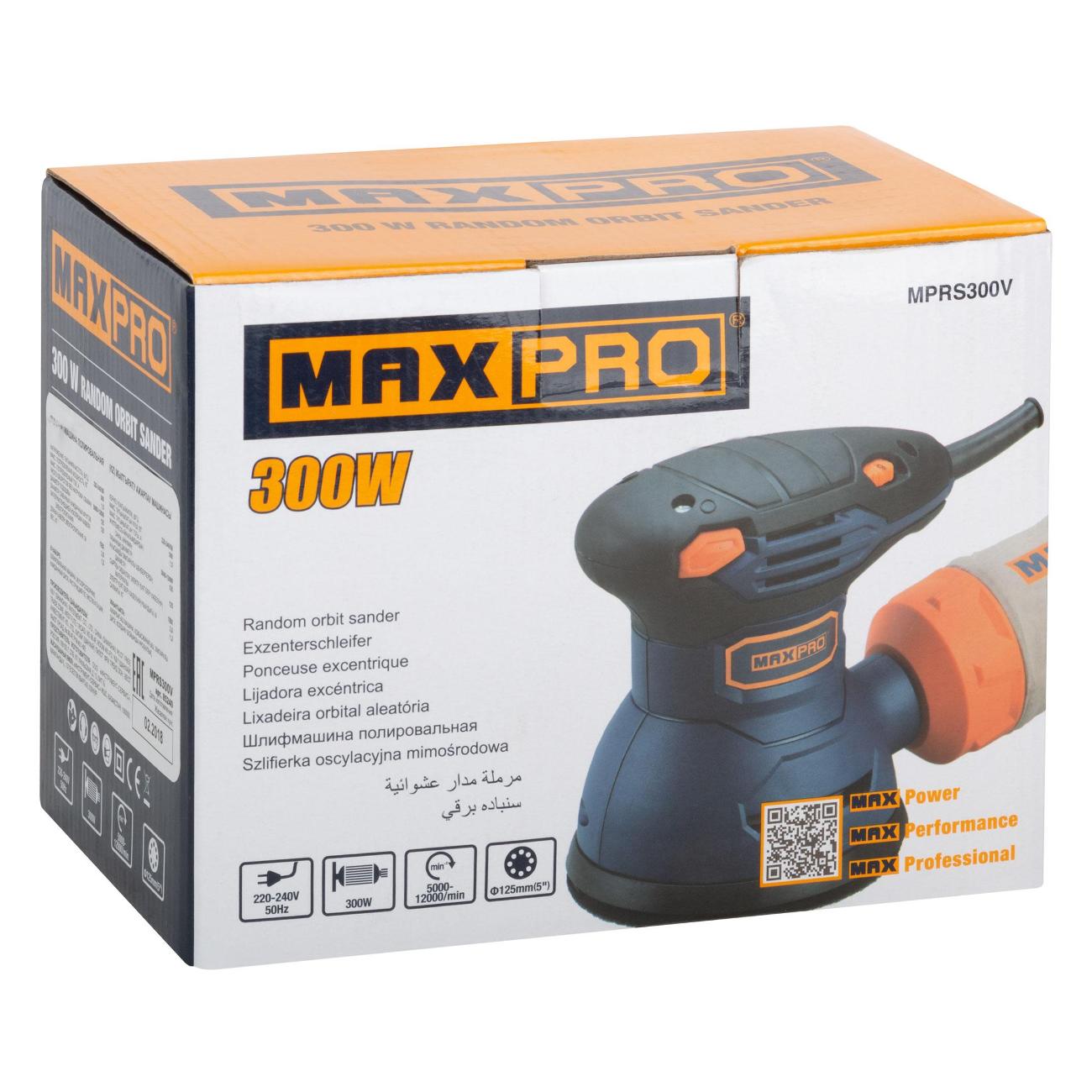 Шлифмашинка эксцентриковая MAXPRO MPRS300V