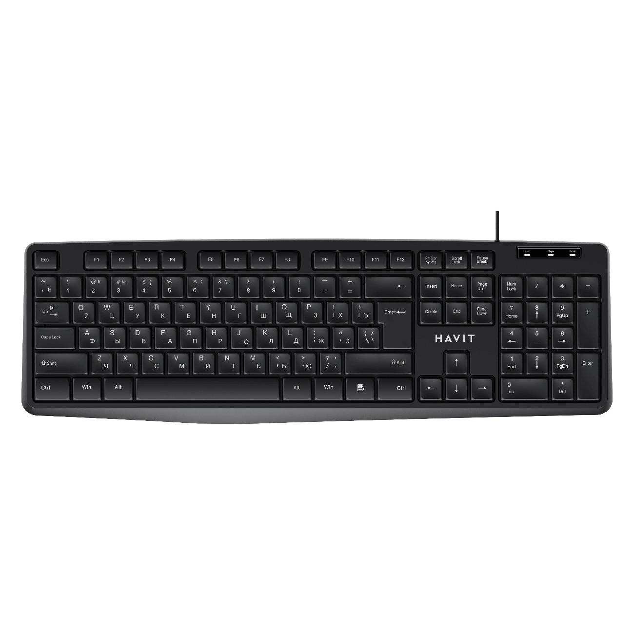 Клавиатура проводная Havit KB2006 Black фото