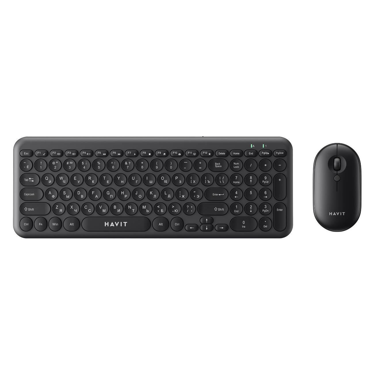Комплект клавиатура+мышь Havit KB254GCM Black