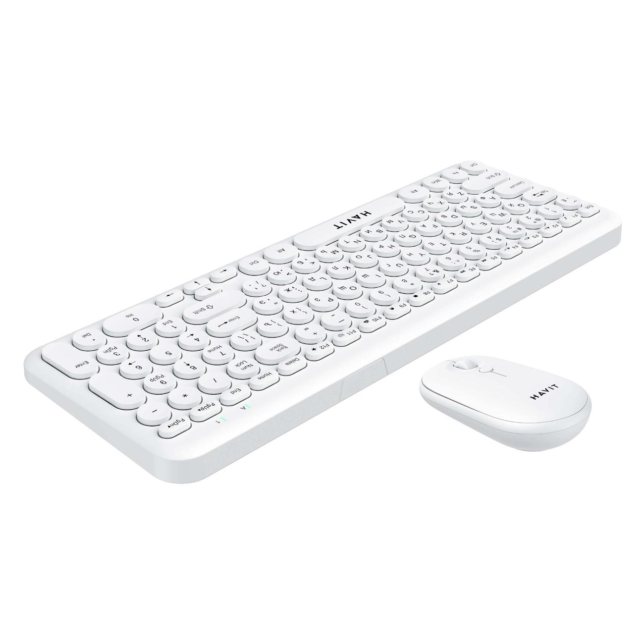 Комплект клавиатура+мышь Havit KB254GCM White