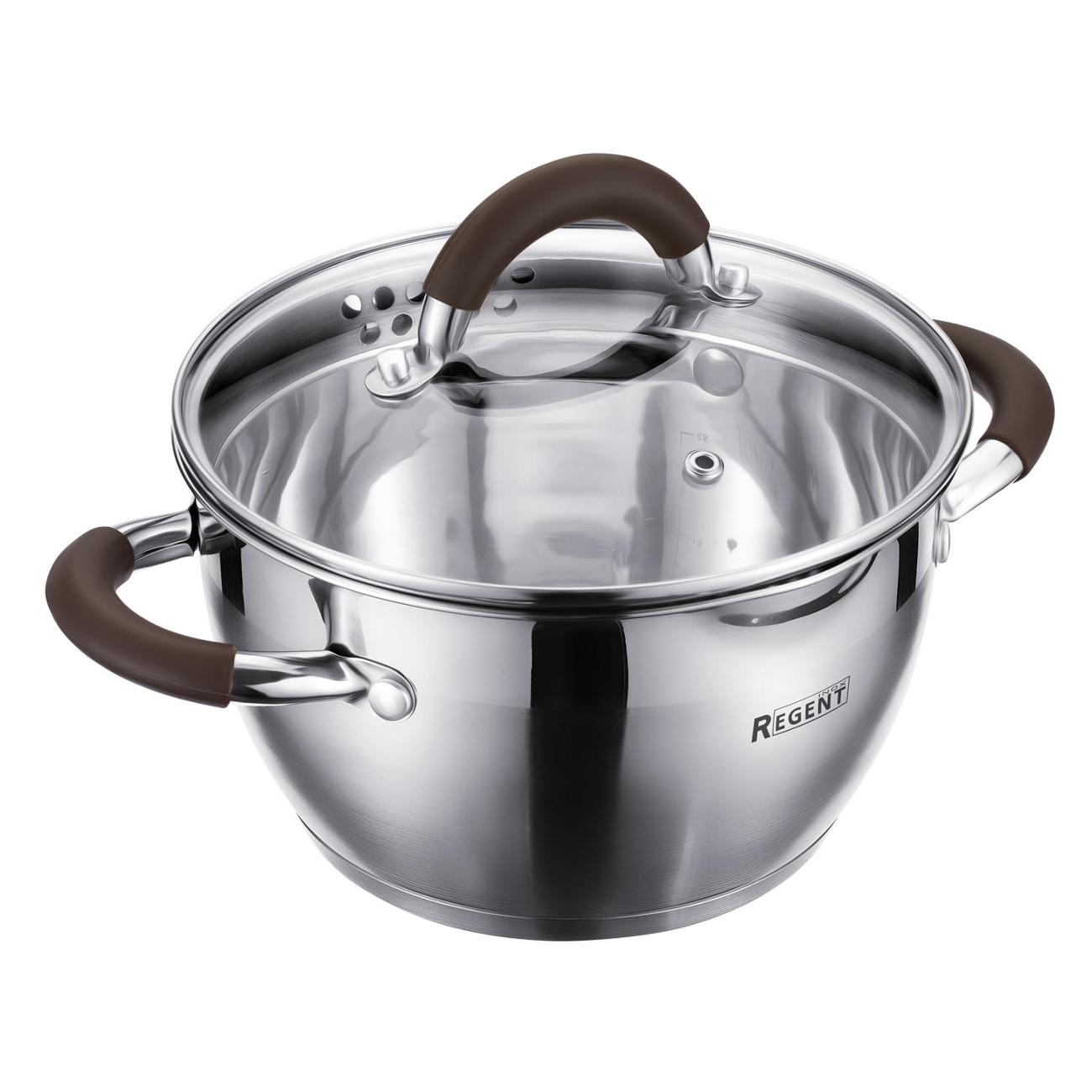 Кастрюля 16см/1.6л с крышкой REGENT inox TRUFFLE