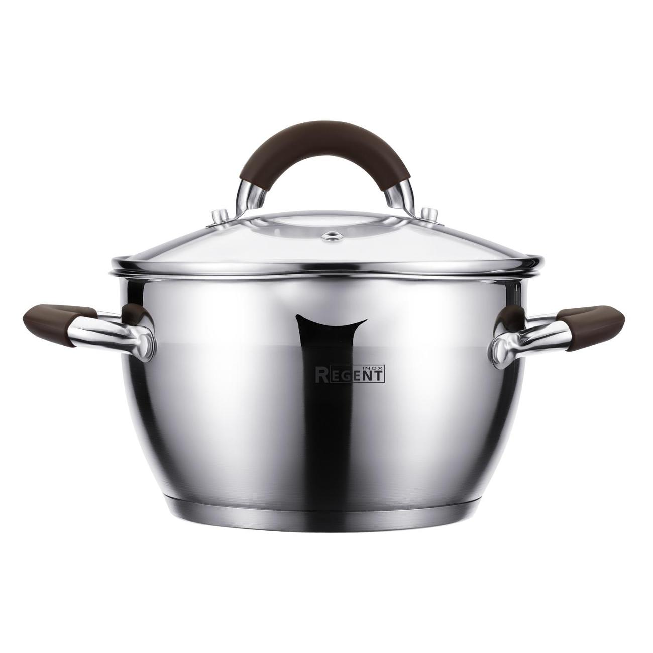 Кастрюля 18см/2.3л с крышкой REGENT inox TRUFFLE