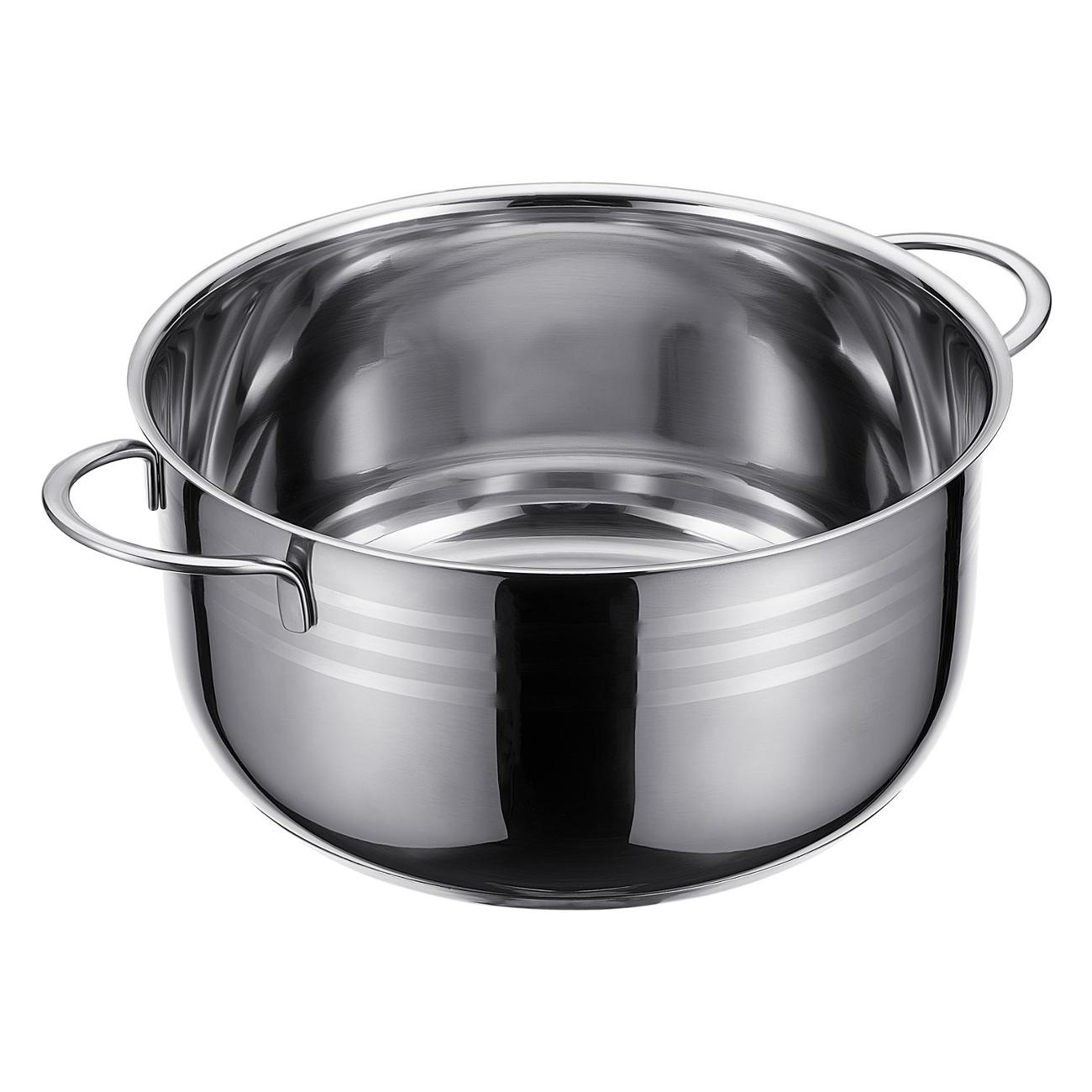 Кастрюля 20см/3л с крышкой REGENT inox Bimbo vitro