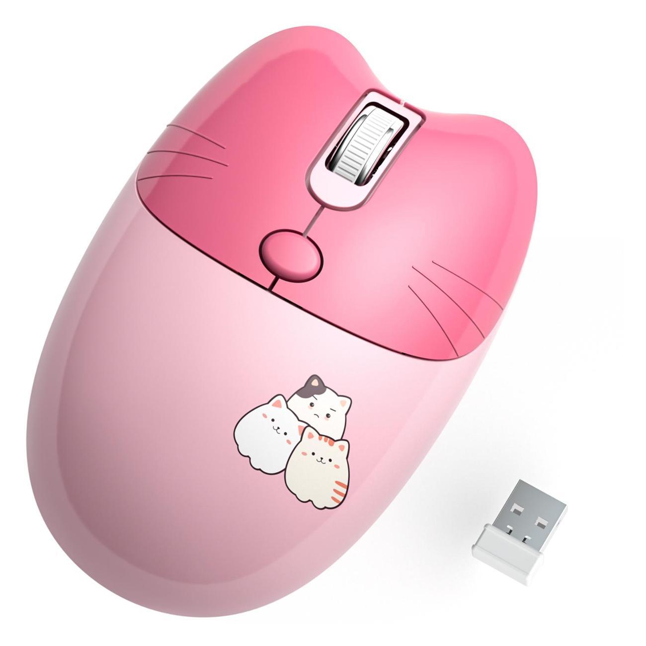 Мышь беспроводная MOFii M3AG розовый
