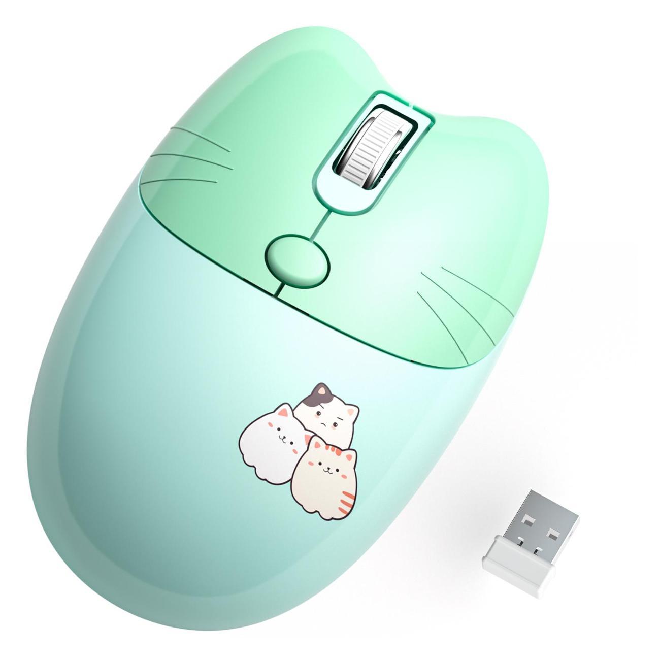 Мышь беспроводная MOFii M3AG зеленый