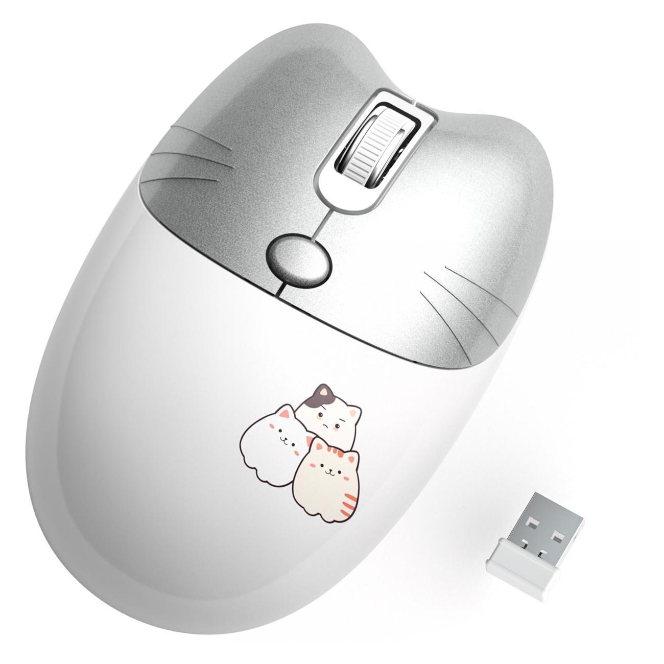 Мышь беспроводная MOFii M3AG Silver белый